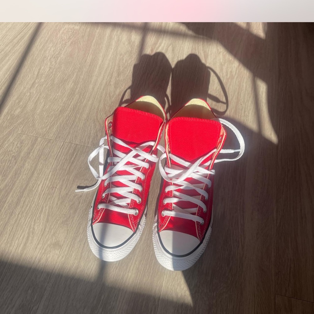 Converse Red and White Sneakers